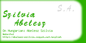 szilvia abelesz business card